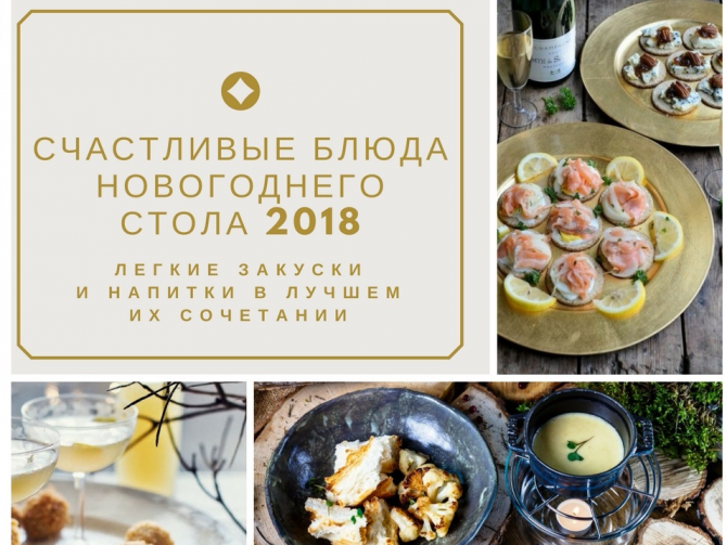 блюда и гапитки на новый год